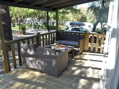 Alle Chalets mit Überdachte veranda und lounge
