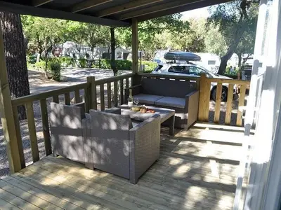Alle Chalets mit Überdachte veranda und lounge