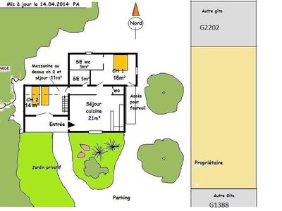 Plan du gîte