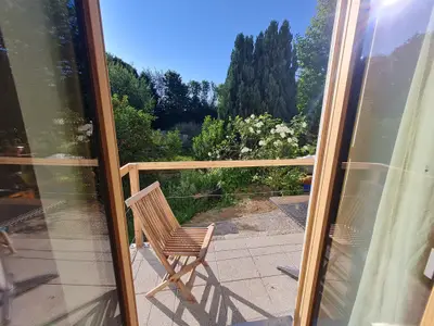 Blick auf die Terasse
