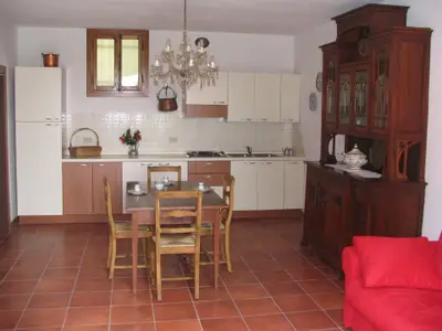 Wohnzimmer mit Kuche