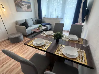 Nordlicht Ferienwohnung Essbereich