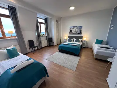 Ferienwohnung Hafenkante Schlafzimmer