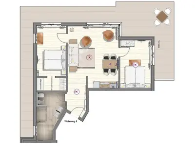 Ferienwohnung für 4 Personen (86 m²) in Rostock 2/9