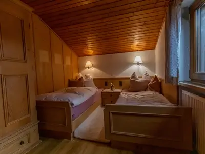 Einzelbetten in der Ferienwohnung Wolke 7