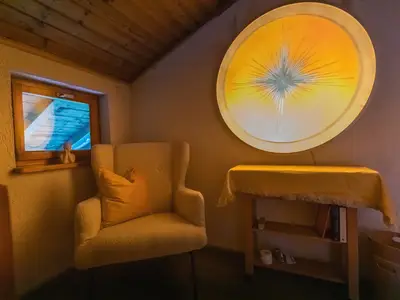 Sitzecke vor  der Ferienwohnung