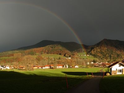 Unser Haus mit Regenbogen