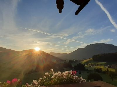 Ausblick vom Obersteinberg-Hof Ruhpolding