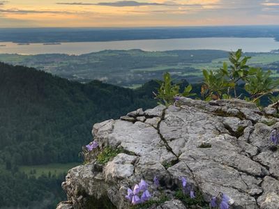 Ausblick von unseren Bergen auf den Chiemsee