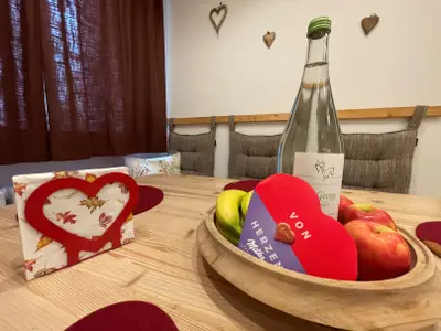 Willkommensgruß mit dem Ruhpoldinger Quellwasser