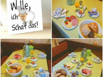 Guten Appetit! Frühstück charmant-fröhlich serviert oder vom Buffet