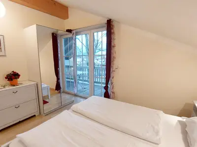 Blick auf den Balkon