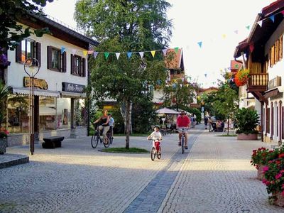 Verkehrsberuhigter Ortskern von Ruhpolding