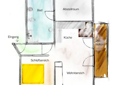 Grundriss Fewo Rauschberg