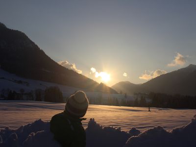 Abendstimmung im Winter