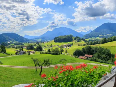 Blick Ã ber den Ruhpoldinger Talkessel
