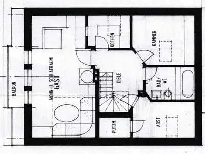 Grundriss des Zuhaus