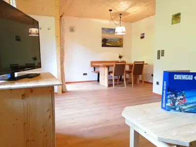 Blick aus dem Wohnbereich