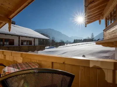 Winterblick von dem Balkon