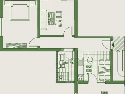 Grundriss der Wohnung Zellerberg