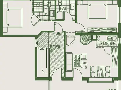 Grundriss der Wohnung Rauschberg