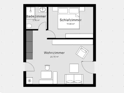Grundriss Whg 4