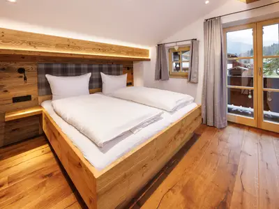 Schlafzimmer PanoramaFamilienWohnung Hochfelln