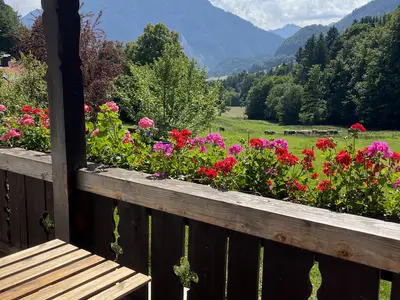 Balkonblick auf den Rauschberg