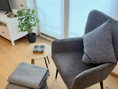 Sitzecke im offenen Wohnzimmer