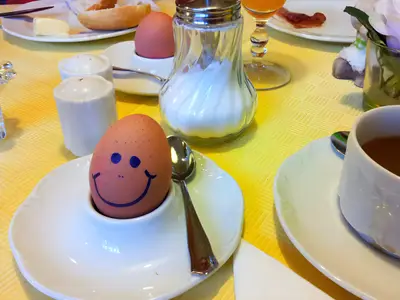 Lachendes Ei vom Parkhotel Ruhpolding