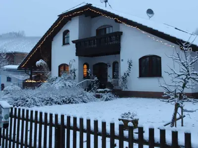 Haus im Winter