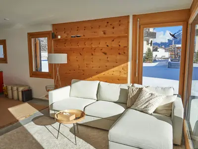 Wohnzimmer mit Schlafsofa (140x200)