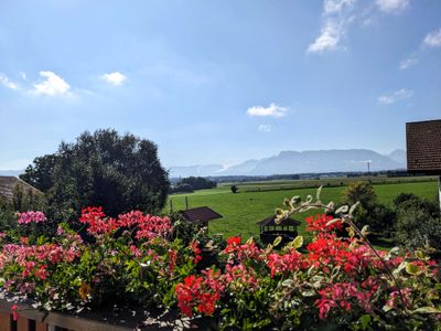 Der Ausblick vom Balkon