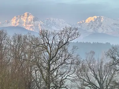 Wintermorgen vom Balkon gesehen