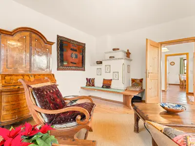 Wohnzimmer  Kachelofen