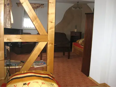 Fewo Erdgeschoss: Wohn-Schlafraum