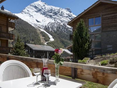 9.1 Aussicht vom Balkon auf Skigelände