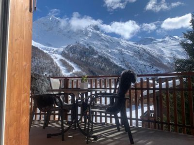 Aussicht Südbalkon Winter