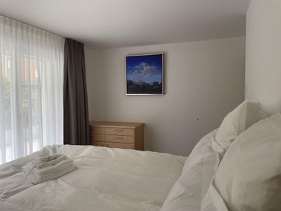 Master bedroom with chest of drawers