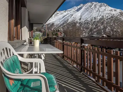 Bergrose Aussicht Saastal