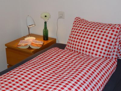 Detailansicht Schlafzimmer Apartments Carmena Saas