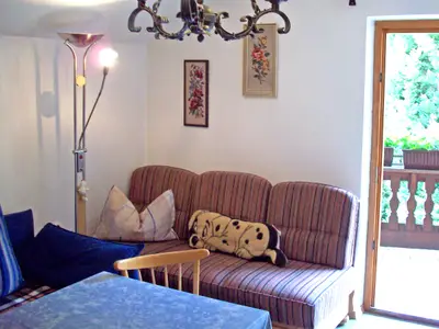 Wohnraum mit offener Küchenzeile