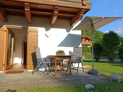 Terrasse Ferienwohnung Murmeltier