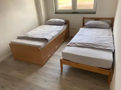 BEDROOM, INSIDE, OUTSIDE