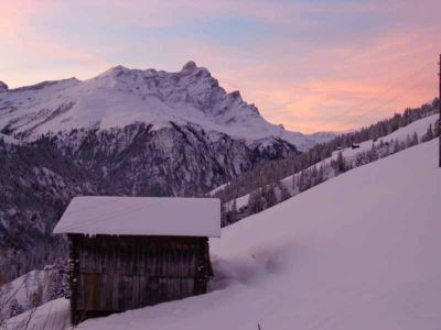 Ferienwohnung Gün Derungs - Morgenrot in Gün