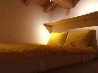 Romantisches Giebelschlafzimmer