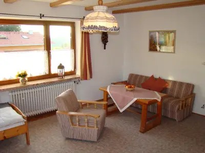 Ferienwohnung Heuberg - Wohnschlafzimmer