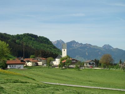 Rossholzen mit Blick auf Wendelstein und Breitenstein