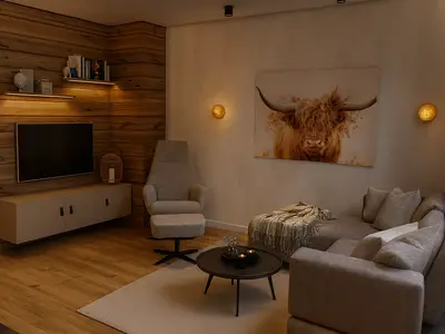 Rendering Wohnbereich