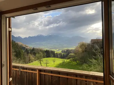 Panoramablick aus dem Wohnzimmer